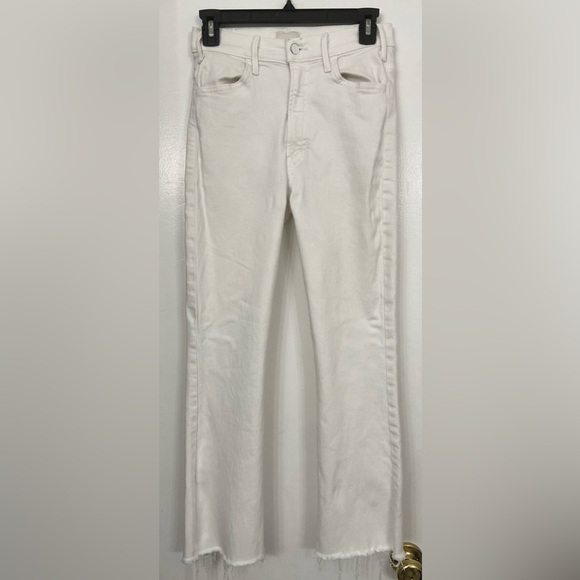 MOTHER The Hustler Fray Fairest of Them All White Size 26 - Picture 4 of 12